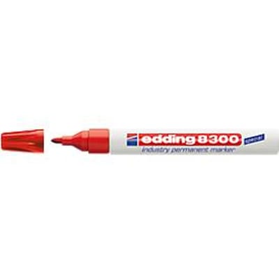 Viltstift edding 8300 industrie rond 1.5-3mm rood | 10 stuks