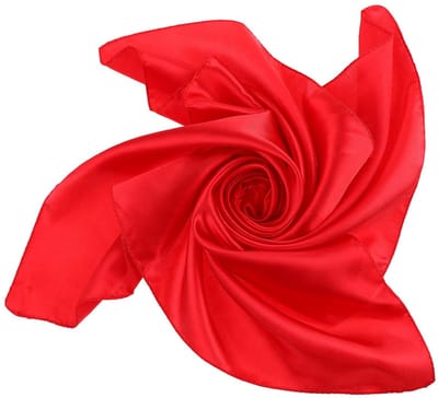 Sjaal 58cmx58cm - retro satijnen stof - vierkante halsdoek - veelzijdig te dragen - Homevero