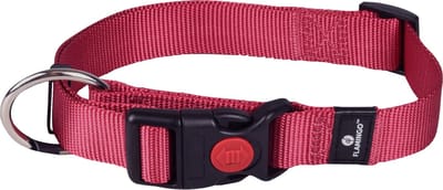 Flamingo Ziggi - Halsband Honden - Halsband Ziggi Kersenrood L 45-65cm 25mm - 1st - 127710 - 1st