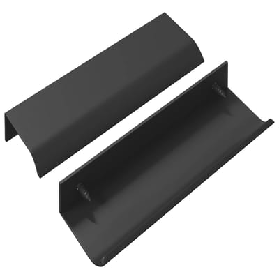 vidaXL - Handvat - 2 - pcs - Zwart - 120 - x - 39.6 - x - 17 - mm - Aluminium