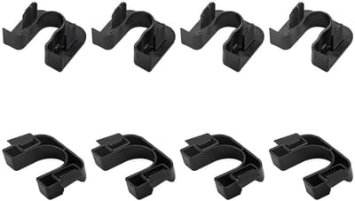 Dailygoods - Auto-pakketplankclips - Bevestigingsbeugels - Duurzaam en lichtgewicht - Zwart - Vervangingsonderdeel - Geschikt voor diverse voertuigen...
