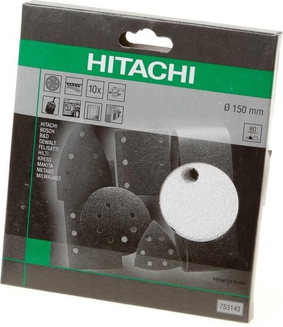 Hikoki Schuurschijf diameter150 k80 velcro wit (10 st)