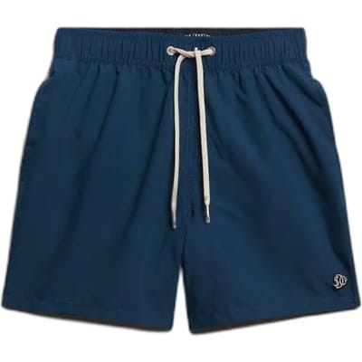 Superdry Zwemshort met Geborduurd Logo van 15 Inch Blue Grootte: S