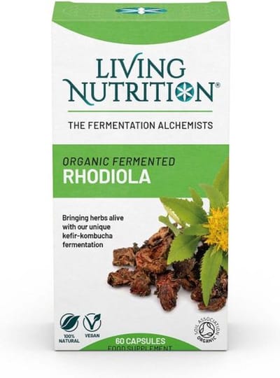 Living Nutrition / Rhodiola Alive – Gefermenteerde Rhodiola Capsules – Bio 60 stuks