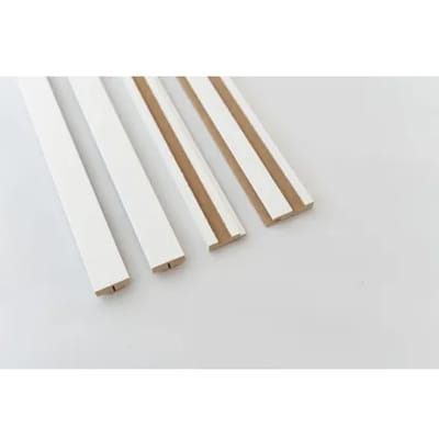 Maestro Latt Afwerkprofielset - White Paintable - 277cm - 71x20mm