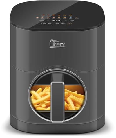 Grote AANDUIDING Airfryer - 6,5 Liter - Gezond Frituren Zonder Vet - Instelbare Temperatuur en Tijd