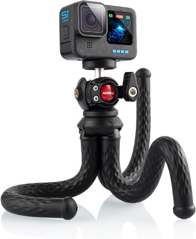 Flexibele Mini Handheld Tripod voor Actiecamera's, Geschikt voor GoPro Hero 11 10 9 8 7 6 5, Ideaal voor Avontuurlijke Opnames en Stabiliteit