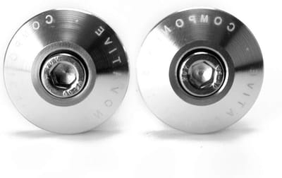 CNC Handvat Einden voor Motor en Fiets - 7/8 Inch 22mm Gewichten en Handvat Doppen in Zilver voor Verbeterde Grip en Stijl