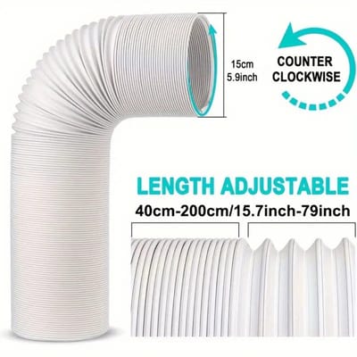 Livano Airco slang - Afvoerslang - Luchtafvoerslang - Mobiele Airco - 15cm x 200cm