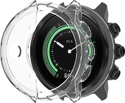 Strap-it TPU case - transparant bescherm hoesje geschikt voor Suunto 9 / 9 Baro - doorzichtige beschermhoes voor Suunto 9 en 9 Baro