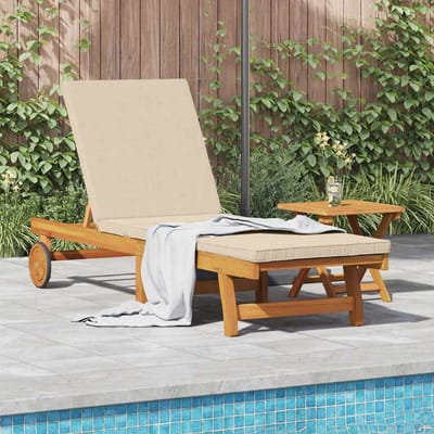 vidaXL - Ligstoel - Bruin - 199 - x - 63 - x - 85 - cm - Massief - Acacia - Hout
