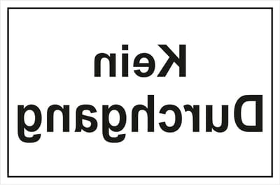 Waarschuwingsbord Geen Doorgang - Informatiebord - Veiligheid Aangeven - Duurzaam Kunststof - 25 x 15 cm - Wit