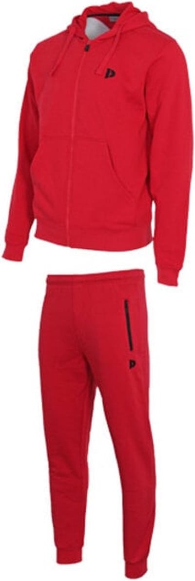 Donnay - Joggingsuit Liam - Joggingpak - Heren - Berry-red (040)- maat XL