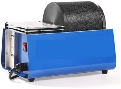 Steen Polijst Machine - Rotspolijster - DIY Sieraden Maken - Lekvrije Rubberen Vat - 14 kg - Zwart