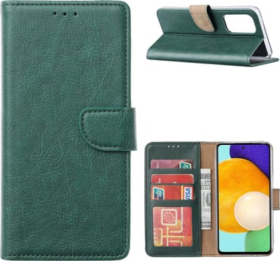 Hoesje Geschikt Voor Samsung Galaxy A53 / A53s hoesje bookcase Bruin - Hoesje Geschikt Voor Samsung Galaxy A53 wallet case portemonnee hoesje - A53 5G Hoes met Pasjeshouder cover