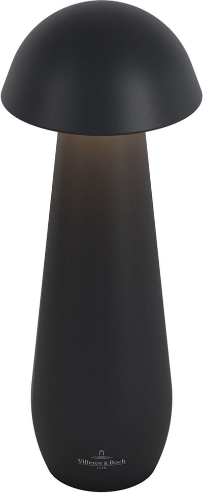 Villeroy & Boch tafellamp MODENA | 21 cm| Zwart | op accu