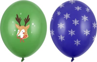 Partydeco - Kerst Ballonnen Merry Christmas mix - 50 stuks