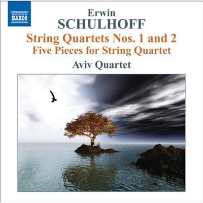 CD ERWIN SCHULHOFF - AVIV KWARTET - Strijkkwartetten Nrs. 1 en 2 / Vijf 8570965 Naxos 2010 Europa Klassiek Gebruikt