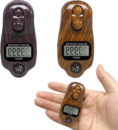 2 Stuks Digitale Kralenteller, Resetbare 5-Cijferige Handteller voor Gebed, Meditatie en Sportactiviteiten, Ideaal voor Ramadan en Golf