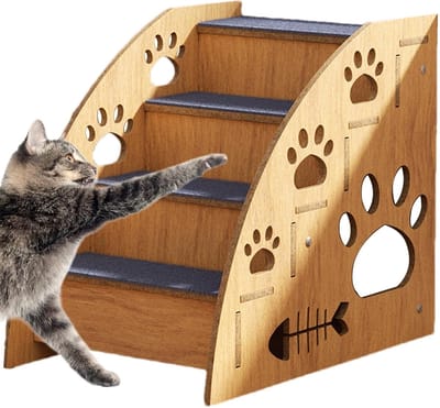 Huisdier trap - Honden trappetje - Huisdieren helpen - Antislip oppervlak - 30x40x45 cm - Meerkleurig