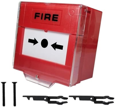 By shayne - Resetbare Call Point - Nooduitgangsysteem - Opbouwmontage - Rood plastic - Alarm en LED-indicator - Veiligheidsoplossing - Ideaal voor ge.