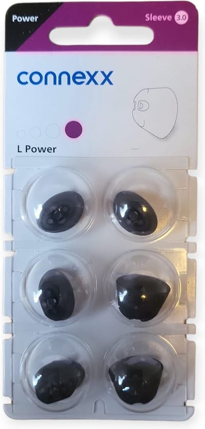 Connexx Sleeve 3.0 L Power – Oortips voor Signia & Audio Service Hoortoestellen (Large, Power)