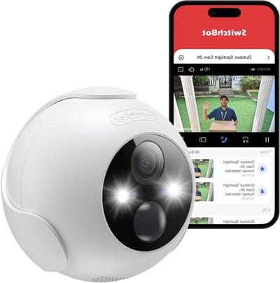 Beveiligingscamera Buiten - Buitencamera WiFi - Huisbewaking - 2K Kleuren Nachtzicht - 10000mAh Batterij - Wit