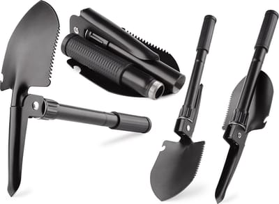 Benson Opklapbare schep - multifunctioneel - 4-delig - 41 cm - inclusief opbergtas