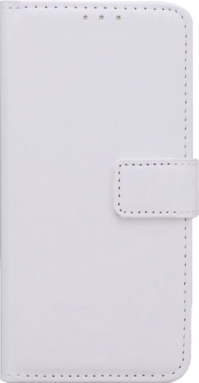 LuxeBass Telefoon Wallet Bookcase voor Samsung Galaxy A6 (2018 )- Portemonnee telefoonhoesje voor Bankpassen - Kunstleer - Siliconen Houder - Magnetische sluiten-  Wit - bookcase - boekhoesje - book case - boek hoesje
