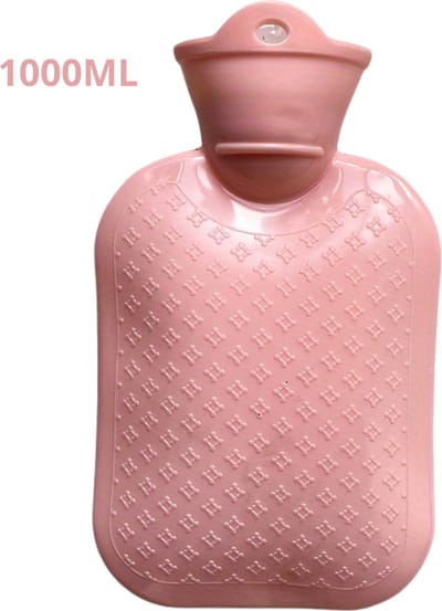 Nivard Warmwaterzak - Warmtekussen - Warmwaterkruik - Warmtekruik - Knuffel - Kruik - Bag - Met Hoes - Roze - 1000ML