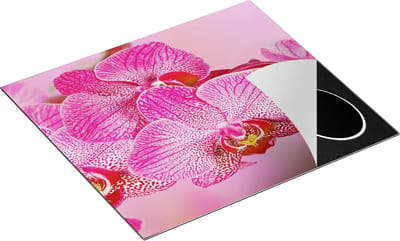 Chefcare Inductie Beschermer Roze Orchidee Bloemen - 60x50 cm - Afdekplaat Inductie - Kookplaat Beschermer - Inductie Mat