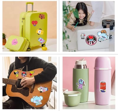 Kleurige Graffiti Stickers Set - 100 Stuks voor Laptop, Koffer, Motor en Skateboard, Aesthetic en Kawaii Stickers