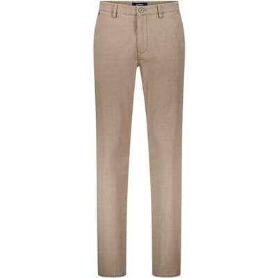 Gardeur Broek Benito Authentic Chino Look Fine Texture Comfort Stretch Licht Camel / male