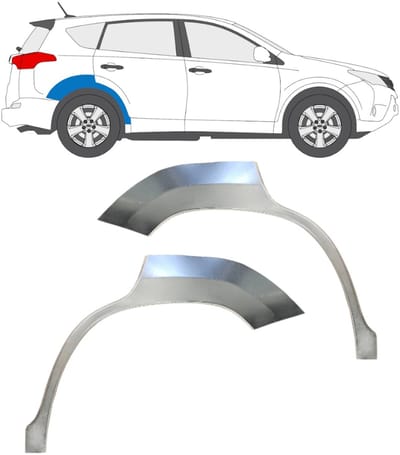 Reparatiepaneel achterspatbord voor Toyota Rav4 2013-2018 / Links + Rechts / Set