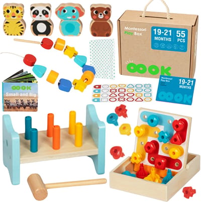 Tooky Toy Box Xxl Montessori Educatieve 7in1 Sensorische Box 19-21 Maanden - UNI
