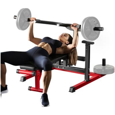 VEVOR Chest Press, 204 kg dragende bankdrukset, verstelbare vlakke schuine bank met onafhankelijke convergerende armen, bovenborstapparatuur, thuisgymapparatuur voor training van borst- en buikspieren