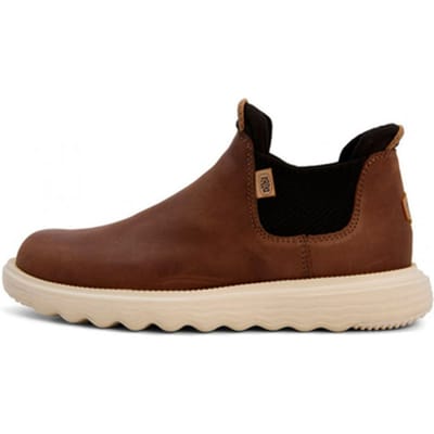 HEYDUDE - Branson Craft Leather Dames Boots Coffee - Maat 36