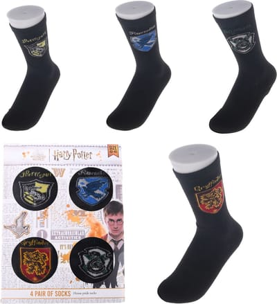 Harry Potter Sokken 4 Paar - Maat 36-41