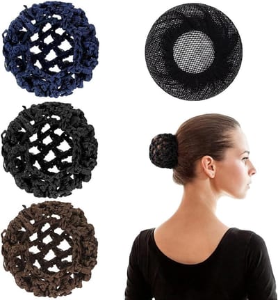 Haarnet 4 Stuks - Knopennet - Duurzaam Nylon - Perfect voor Gymnastiek en Dans - ShopVlot
