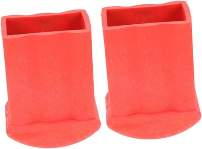 Ladder Beschermers - Ladder Voetkappen - Veilig Werken - Antislip Rubber - 8.5 x 5.9 cm - Rood