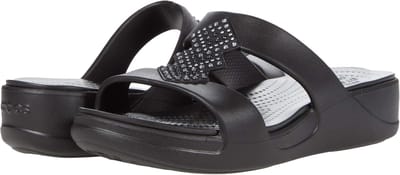 Crocs Monterey Shimmers Wedge W Zwart Maat 36/37 US 6
