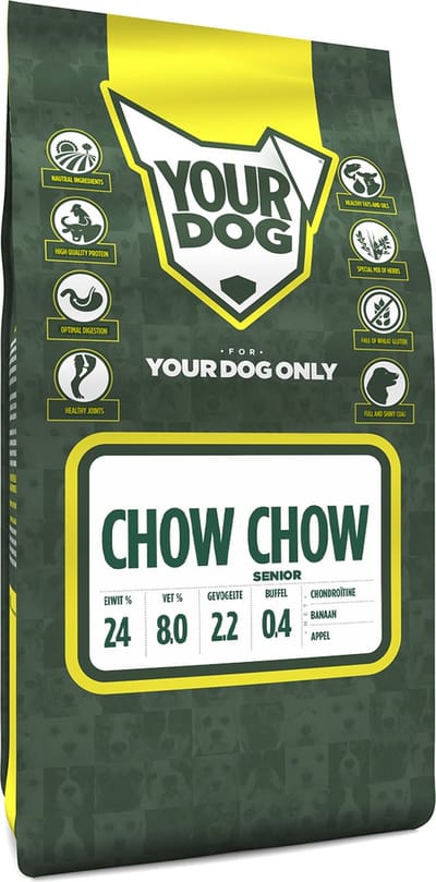 Yourdog Chow chow Rasspecifiek Senior Hondenvoer 6kg | Hondenbrokken
