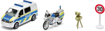 Siku 2562, VW T6 met BMW Politie Moto, schaal 1:50, metaal/kunststof