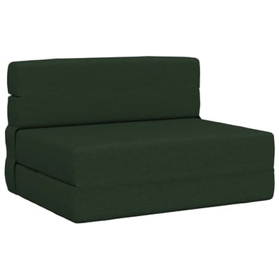 vidaXL - Vouwbare - Sofa - Bed - Donkergroen - 70 - x - 72 - x - 60 - cm - Stof