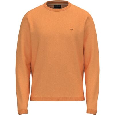 Fynch-Hatton Trui O-Neck Light Air Cotton Tangerine / male