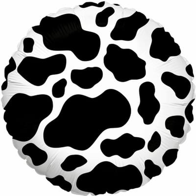 Koeprint Folieballon rond, 45 cm