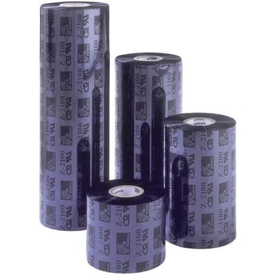 Zebra ZipShip 2300 Thermo-transferrol voor etikettenprinter Was 84 mm 74 m Zwart 12 stuk(s) 02300GS08407