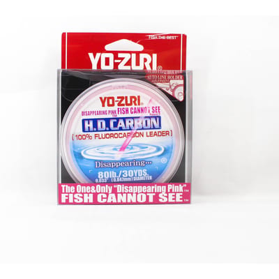 Yo Zuri HD Carbon Fluorocarbone Rose 100% 30 yards 80 lb R895-DP (1433) rose