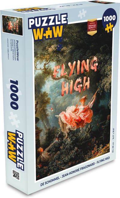 Puzzel De Schommel - Jean-Honoré Fragonard - Flying High - Legpuzzel - Puzzel 1000 stukjes volwassenen
