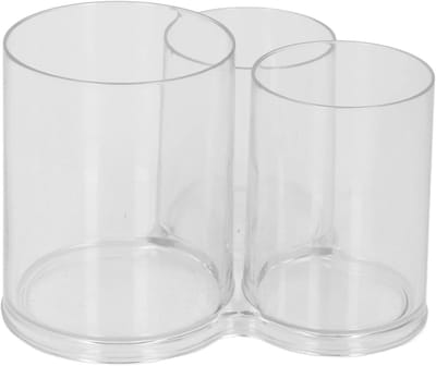Make-up Organizer - Cilinder Container - Cosmetica Opbergen - Kristalheldere Zichtbaarheid - 16 x 14 x 13 cm - Transparant
